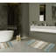 Ensemble de 2 tapis de bain à rayures antidérapants 100% coton Cervantes-606254272-553813578
