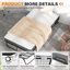 Lit pliant avec matelas, lit escamotable en métal pour adultes de L 75 po x l 38 po, lit d'invité pliable portatif avec roues et sac antidérapant - matelas en mousse viscoélastique de 5 po-1417051193