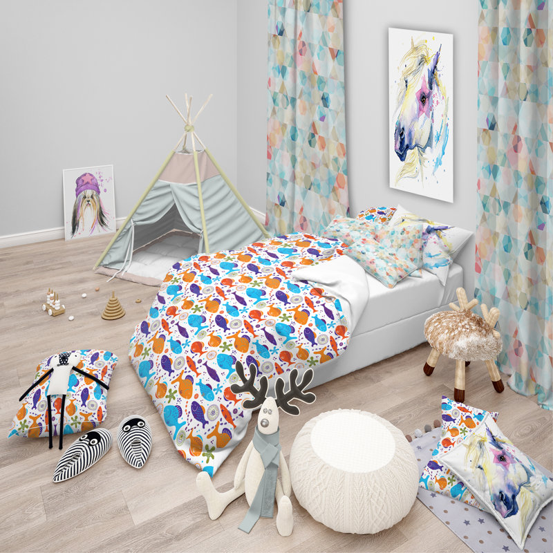 Ensemble de housse de couette, Housse simple + 1 taie