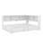 A Full-Sized Metal Daybed That Includes An Integrated Pull-Out Trundle And Built-In Storage Compartments-481029198