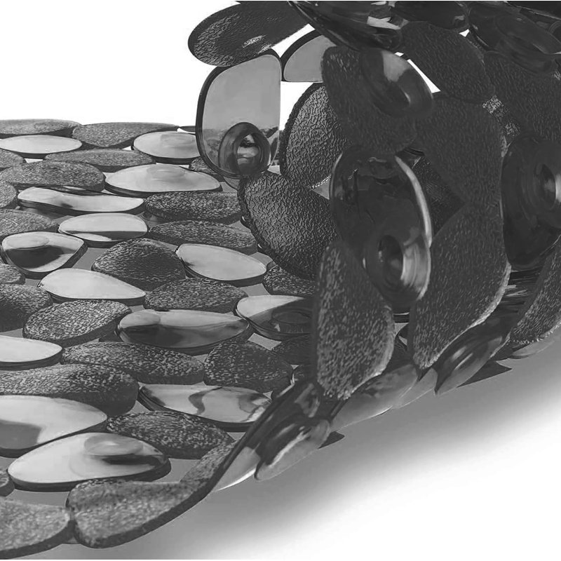 Lakhmi Non-Slip Shower Mat, Black