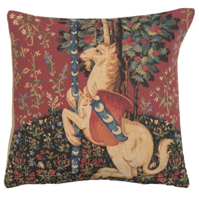  Unicorn Sitting Cotton Throw Pillow Cover