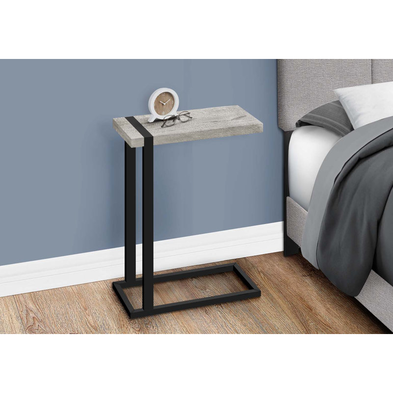 Table d'appoint, en forme de C, bout, côté, salon, chambre à coucher, métal, contemporain
