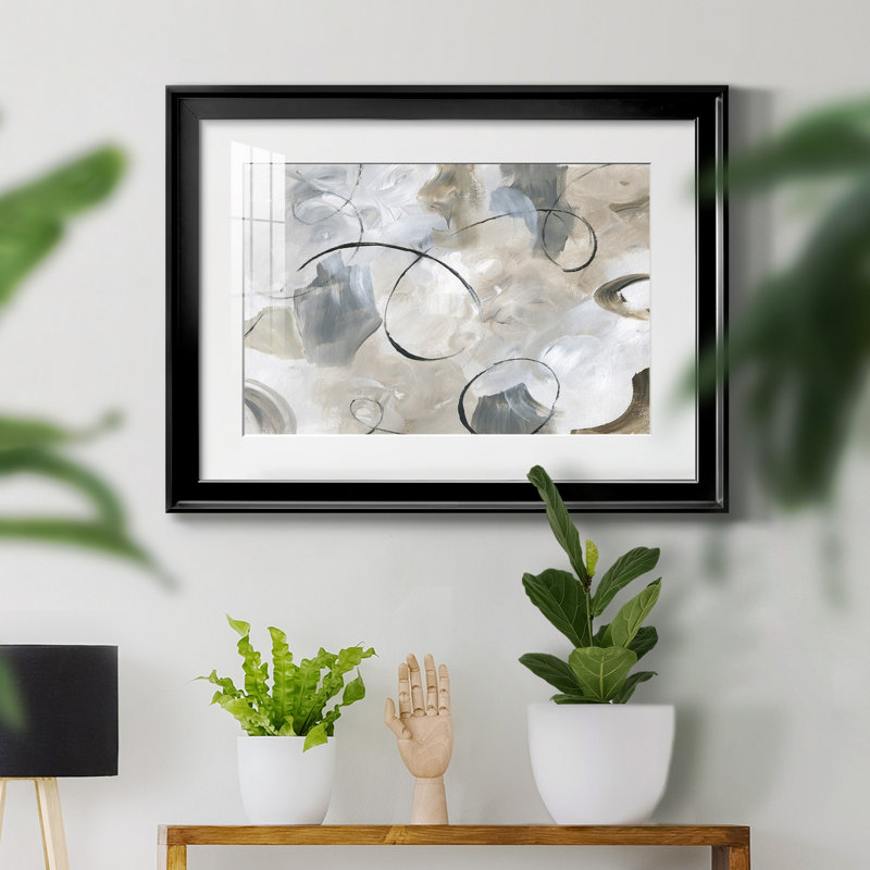 Crescendo - peinture encadrée, H 26,5 po x l 36,5 po x P 1,5 po, Cadre noir