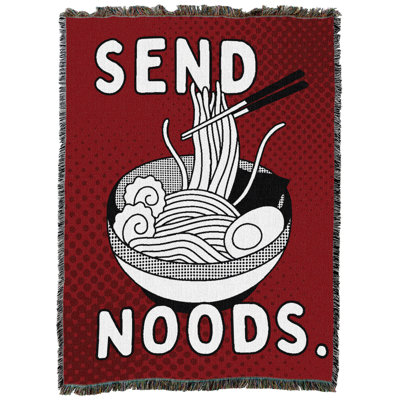 Pure Country Weavers Send Noods - Couverture en tapisserie tissée en coton - Fabriqué aux États-Unis (60 x 80)
