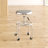 Guisasola Adjustable Height Ergonomic Lab Stool with Footring Wheels