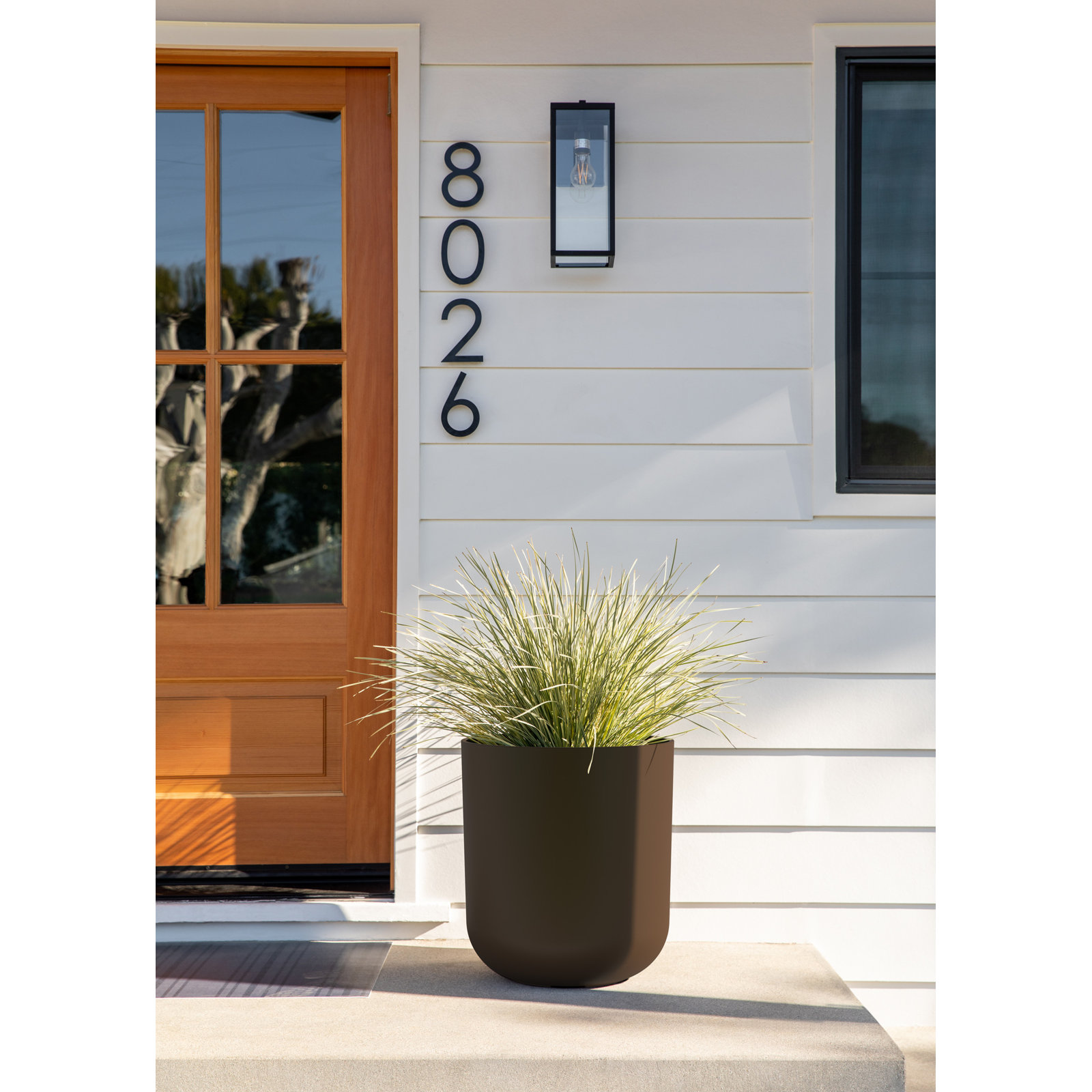 Mason Series Pot Planter, 1, Espresso, 19.75" H x 18.5" W x 18.5" D