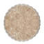 Table d'appoint extérieure en béton cannelé de 18,25 po de hauteur, table de bout ronde en marbre beige légère, table d'appoint de patio résistante aux intempéries et support à plante d'intérieur