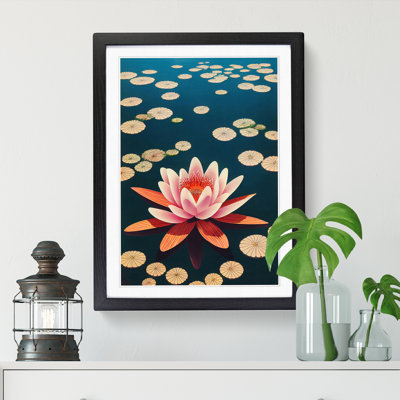 Water Lily Flower - Single Picture Frame Painting