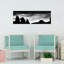«Dramatic Desert Silhouette Dramatic Abstract Contemporary Mountain Mountain», art mural-870863785