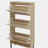 Rattan 3 Door Shoe Rack, Freestanding Modern Shoe Storage Cabinet