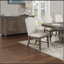 Chaises d'appoint traditionnelles 2Pc rembourrées avec dossier en chêne et pieds en bois