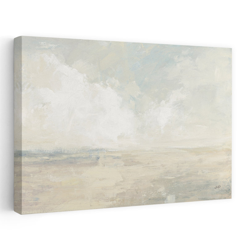 Ciel et sable culture contemporaine abstraite bleu gris beige crème, H 60 po x l 40 po