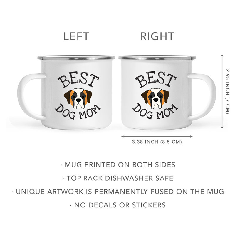 Tasse de camping Best Dog Mom, Saint-Bernard