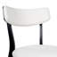 Ensemble de 2 chaises de salle à manger modernes avec pieds en bois, cadre noir élégant-806662281