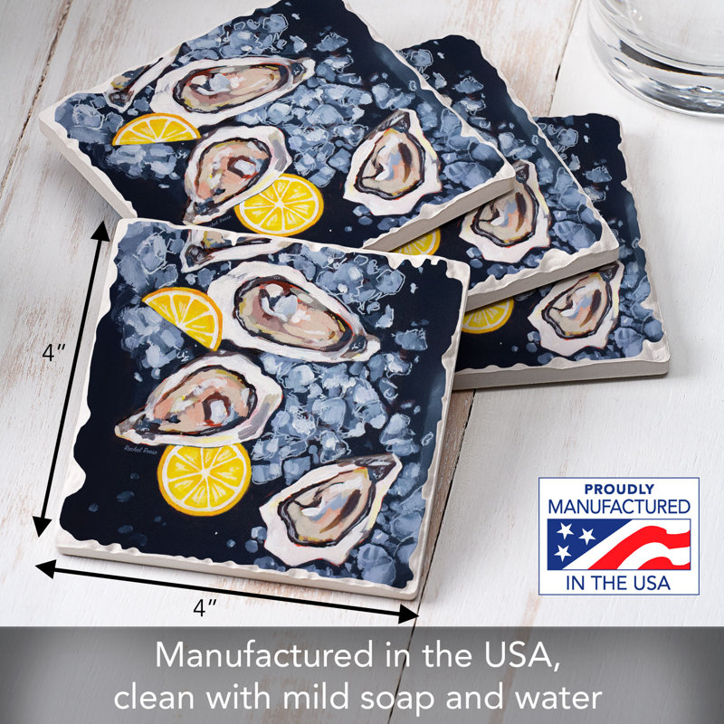 Paquet de 4 sous-verres Oysters