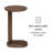 Veta Solid Wood C-shaped End Table-1916876923