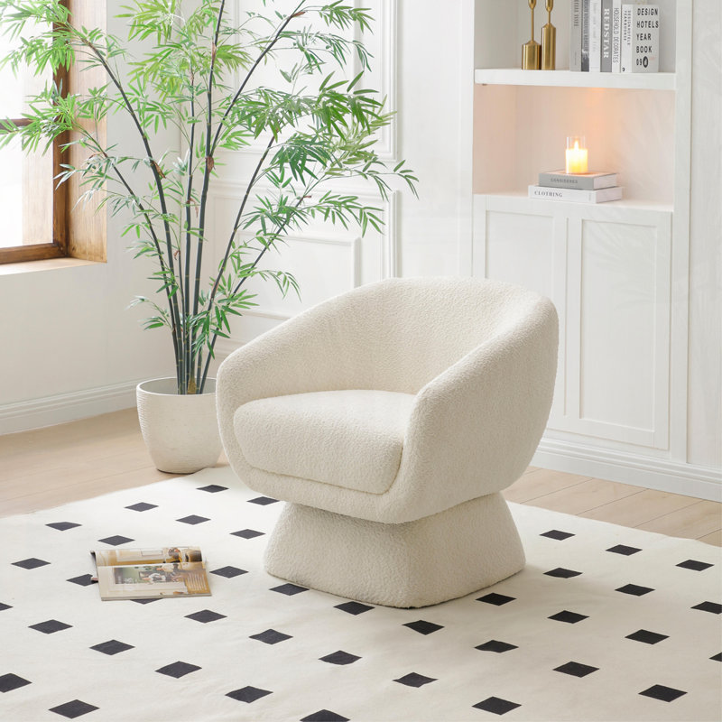 Chaise pivotante Boucle, structure en bois massif