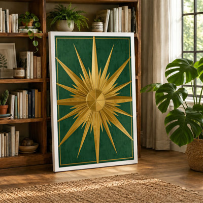 Radiant Geometry Geometric - Wrapped Canvas
