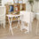 Table-plateau pour télévision avec socle Mischa