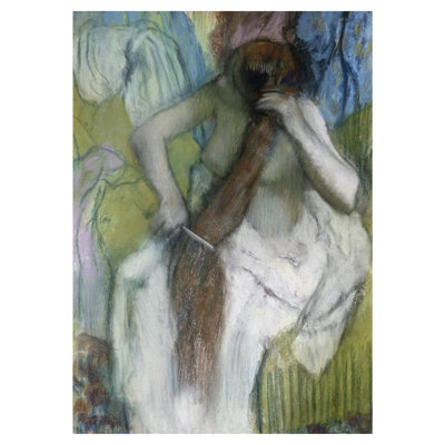 «Woman Combing Her Hair» par Edgar Degas - Impression giclée