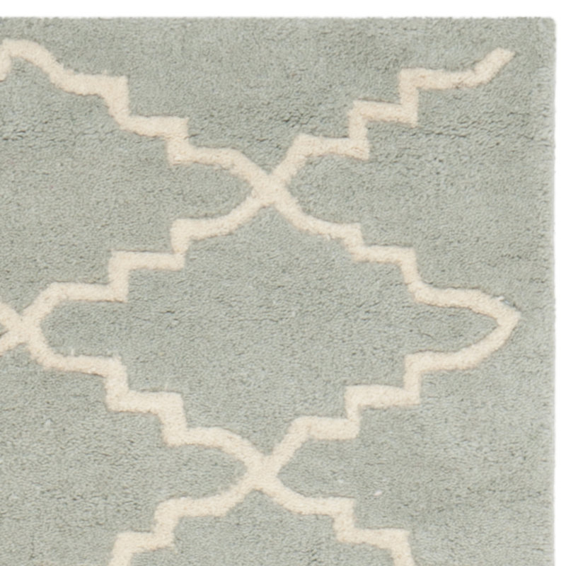 Carolene Hand Tufted Wool Geometric Rug, Rectangle 4' x 6'
