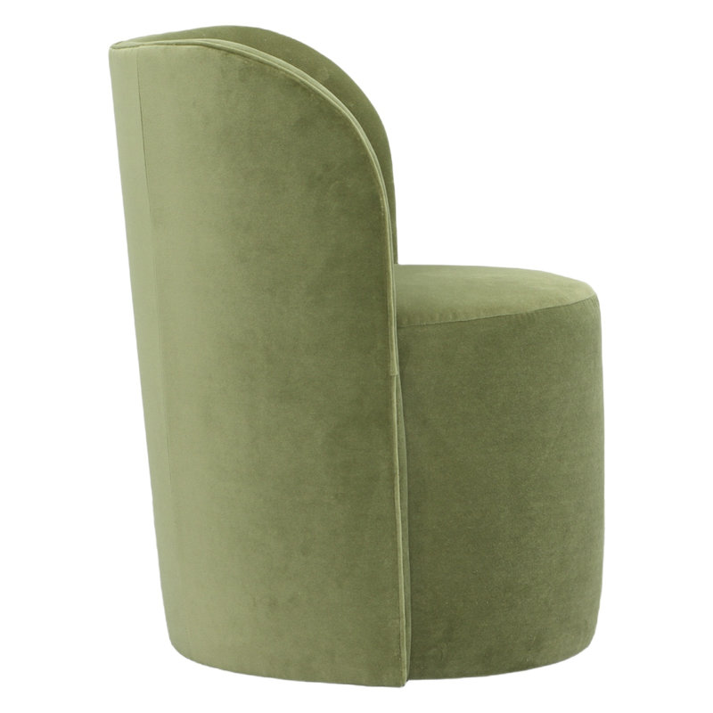 Socrates Barrel Back Dining Chair, Casters, Bark (8789 06)
