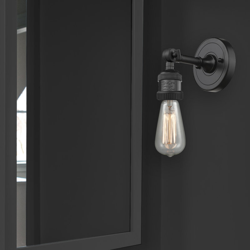 Applique murale en acier 1 lumière