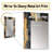 Gold and grey marble glimmering galaxies III - Fractal Decorative Wall Mirror, Modern Mirror, Printed Metal Art-251884435