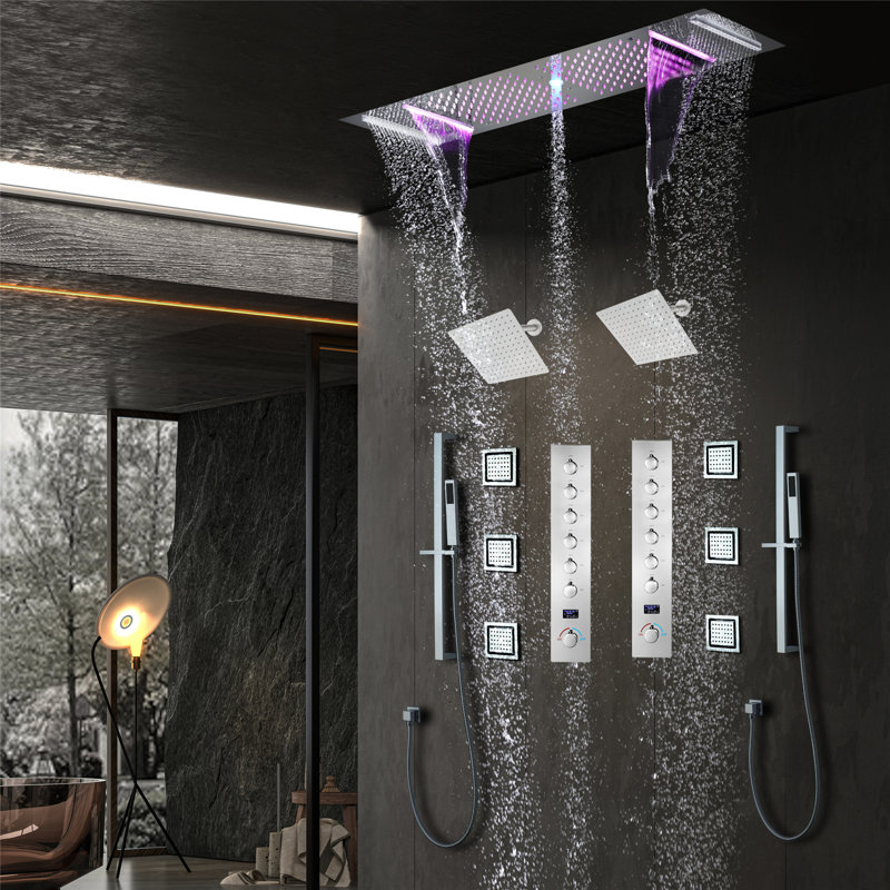 Thermostatic Music Shower with Rough in-Valve, Chrome