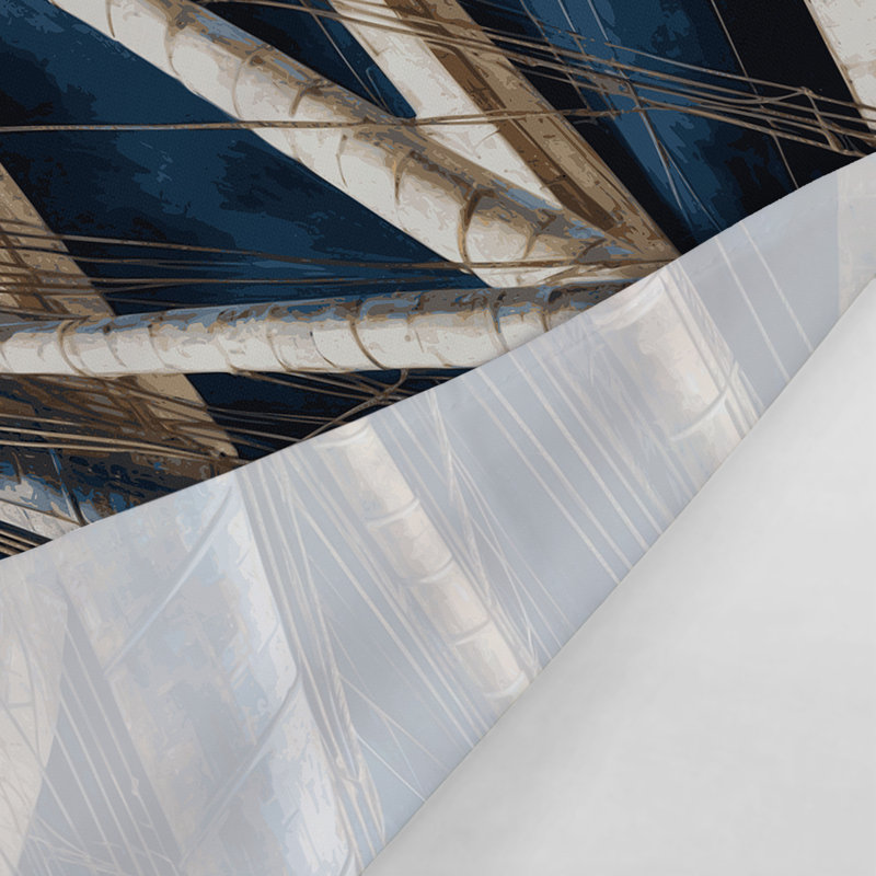 Tapisserie murale nautique, 68 po x 80 po