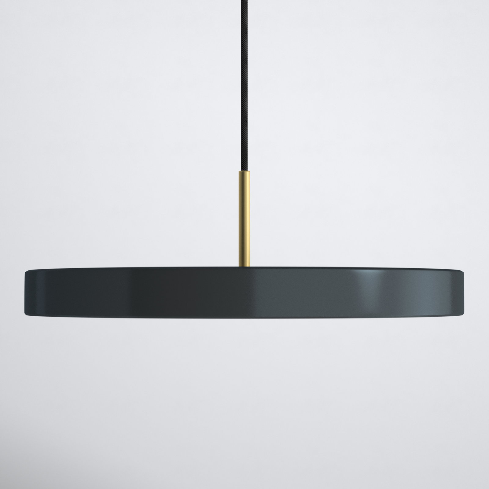 Ivan Single Light Metal Dimmable LED Pendant, Graphite