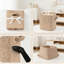 Ensemble de 3 bacs de rangement cubiques, 13 paniers de rangement tissés avec poignées pour organiser les tablettes, les placards, la salle de bain, la chambre de bébé et le salon-914977667-914977716-914977674