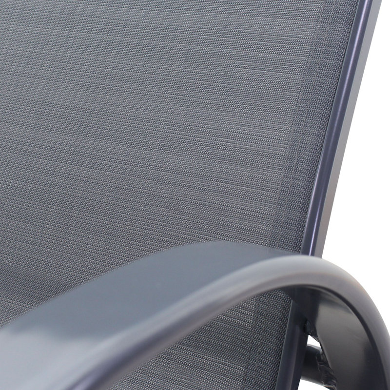 Tabouret de bar 30 po Temani, Gris, Gris foncé