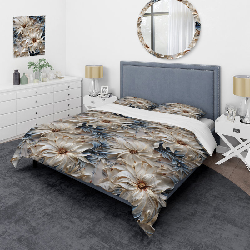 Ensemble de housse de couette Exotic, Housse de couette pour grand lit et 2 taies décor
