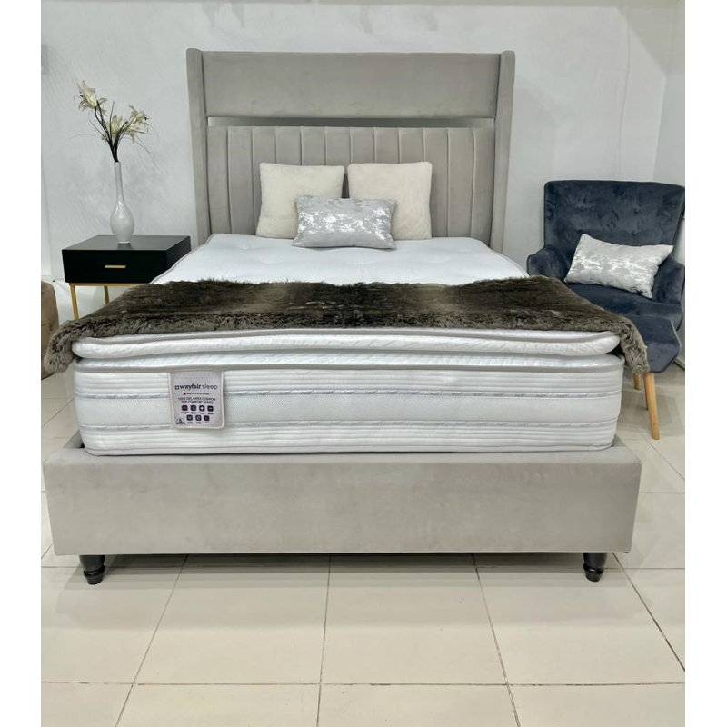 White Noise Pillow Top Pocket Sprung 1500 Mattress, Super King (6')