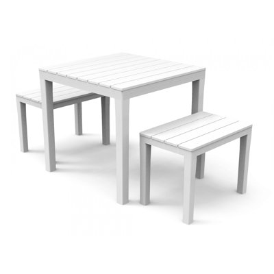 Rectangular 7- Piece 6- Person 180cm L Table Set