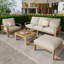 Ensemble de canapé modulaire d'extérieur 4 pièces
