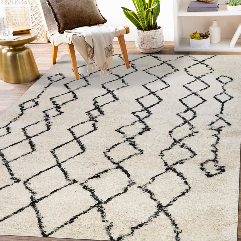Tapis de qualité supérieure Ganae, Rectangle 8 pi 3 po x 11 pi 6 po