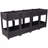 Elevated Planter Garden Box with Self-Draining System, Modular Design for Easy Customization and Outdoor Gardening, Brown, 63x15.7x27.7 Inch