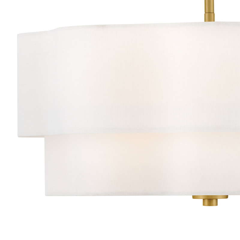 Hinkley Gwen Medium Semi-Flush Mount, Lacquered Brass
