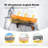 Plastic Snow Plow Pusher Shovel with Wheels