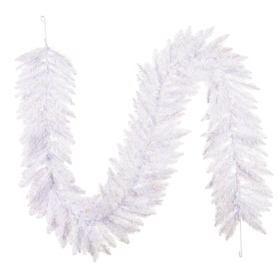 Sparkle White Spruce 108'' in. Faux Pine Garland Etta Avenue™