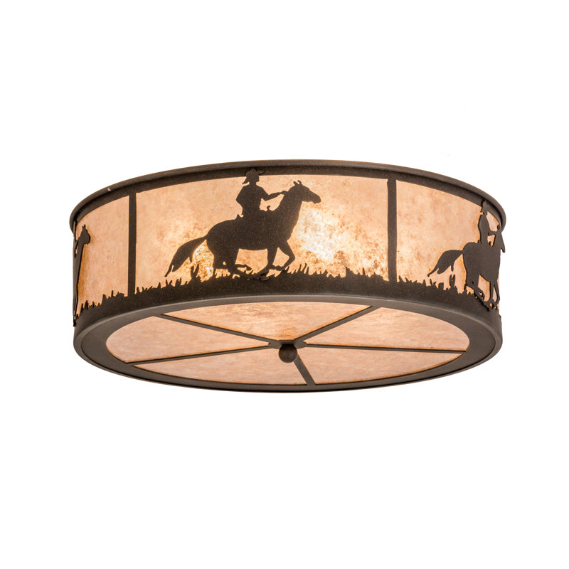 Plafonnier encastré d'extérieur 4 lumières Lone Cowboy