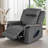 38" Wide Modern Oversized Microfiber Power Recliner with USB Port, Side LED Strip-896117434