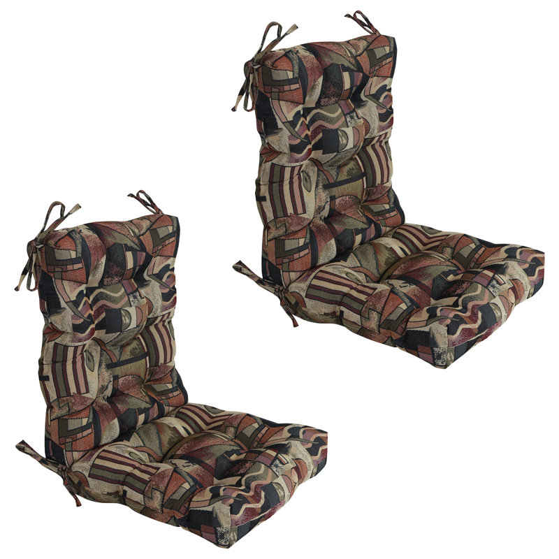 Ensemble de 2 coussins de chaise tapissier tapissier