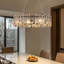 Luminaire suspendu moderne en cristal K9 de 8 lumières avec chaîne réglable pour lustre en cristal de luxe moderne