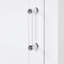 Grande armoire de rangement pour salle de bain, armoire de rangement autoportante avec deux tiroirs de tailles différentes et tablette réglable, panneau de fibres à densité moyenne avec finition peinte-20086120-10855047