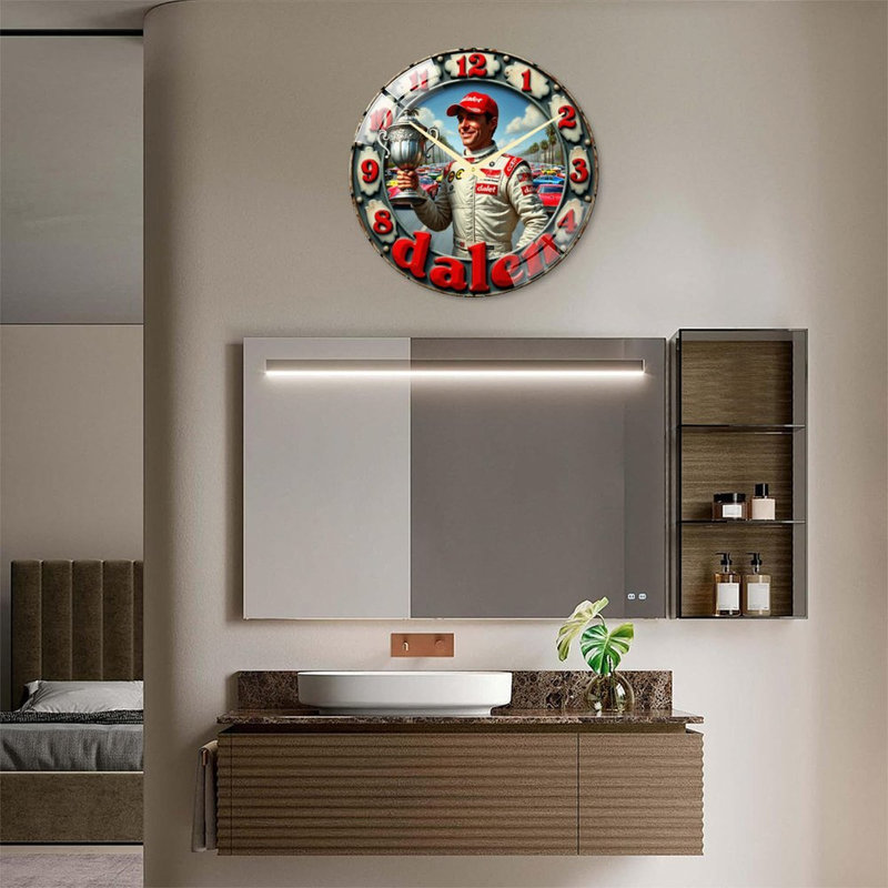 Horloge murale de course