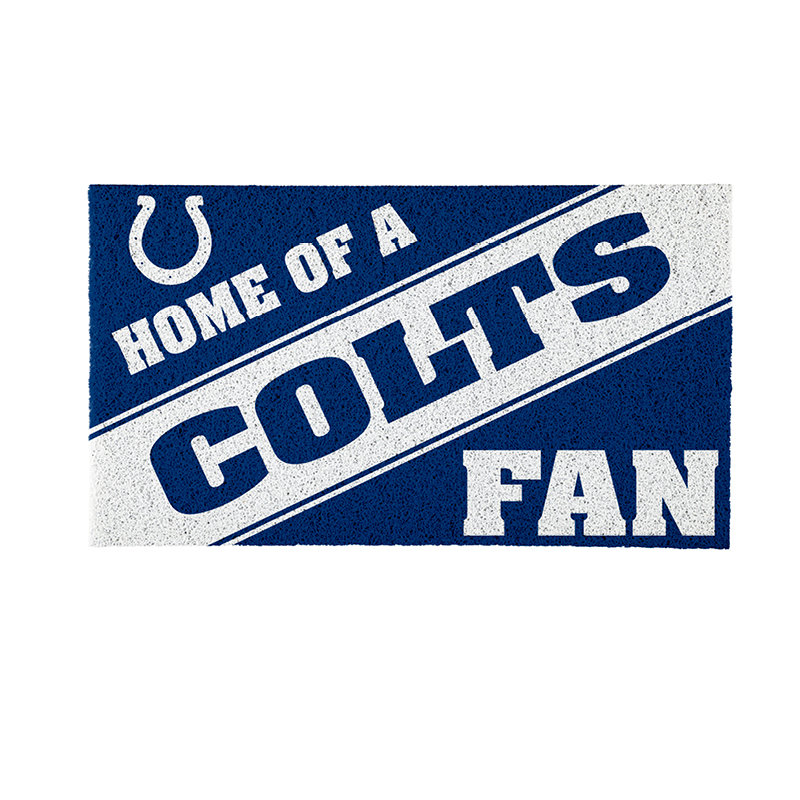 NFL Home of a Fan Team Color Outdoor Doormat, Indianapolis Colts